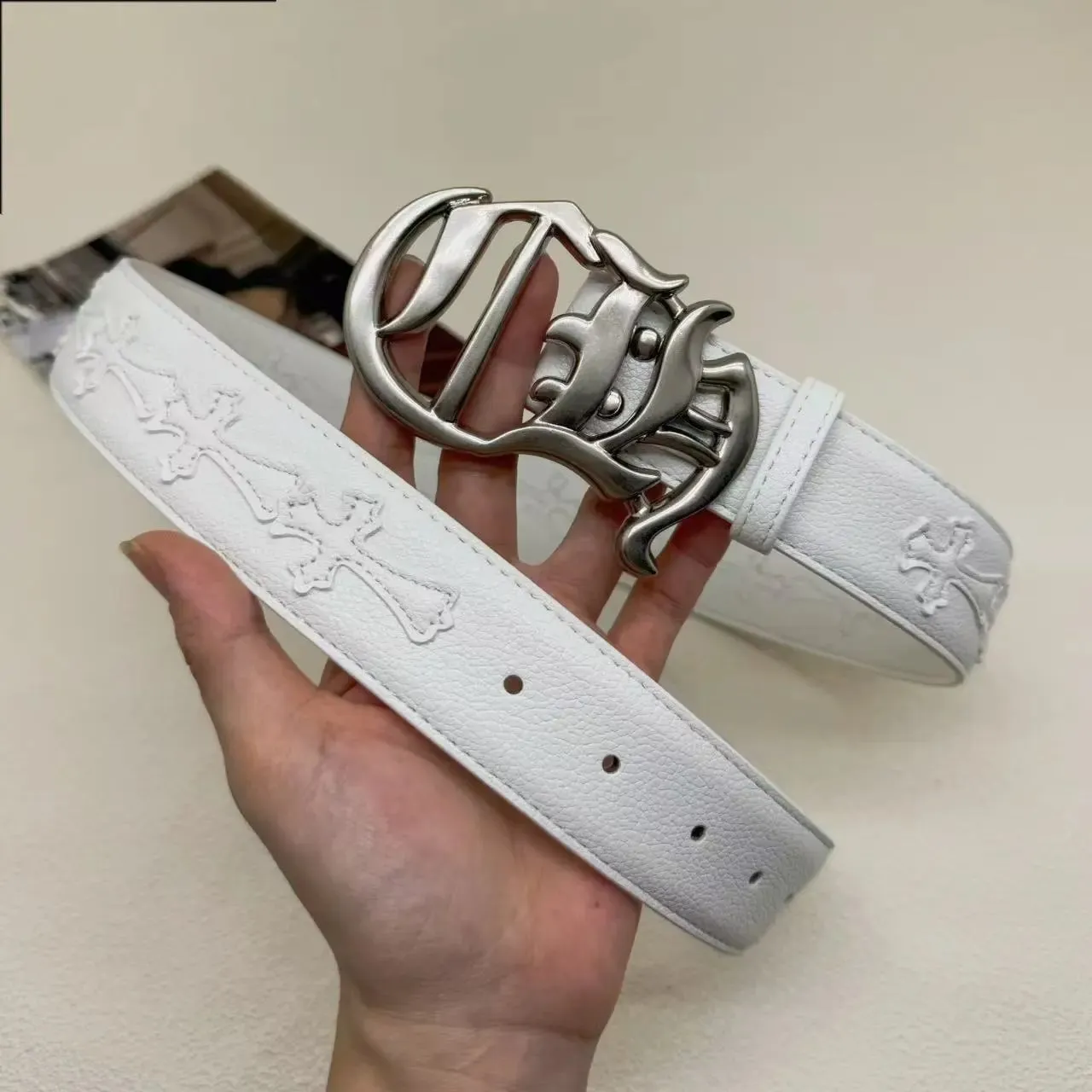 CH十字彩色克罗腰带经典皮带男女牛仔裤带复古时尚腰带潮流裤带 (14)